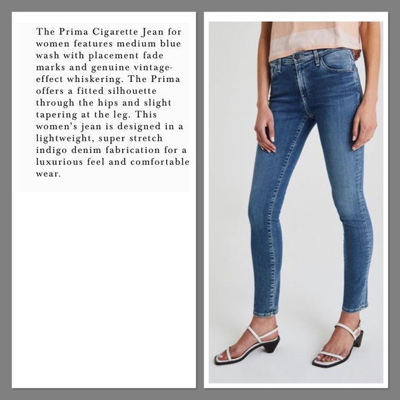 AG JEANS The Prima Mid Rise Cigarette Jeans - Picture 2 of 7